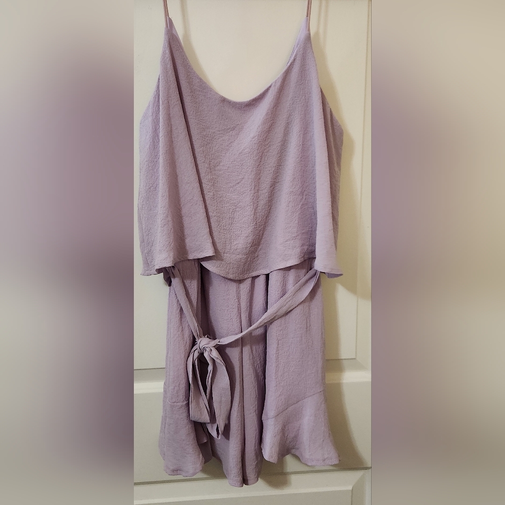 She + Sky Light Purple Romper
